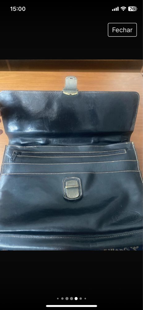 Pasta briefcase. Bugaty. Couro, excelente qualidade. Muito bom estado.