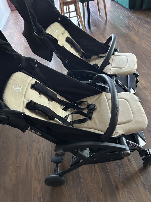 2x wózek bumprider connect2 magnetyczny bliźniaczy podwójny spacerówka