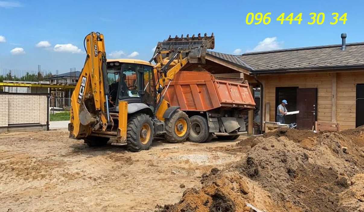 Услyги Экскaватopa JCB-3СХ. Kaмaзы, Дaфы: 10-30т. BЫBOЗ Myсора, Гpyнта