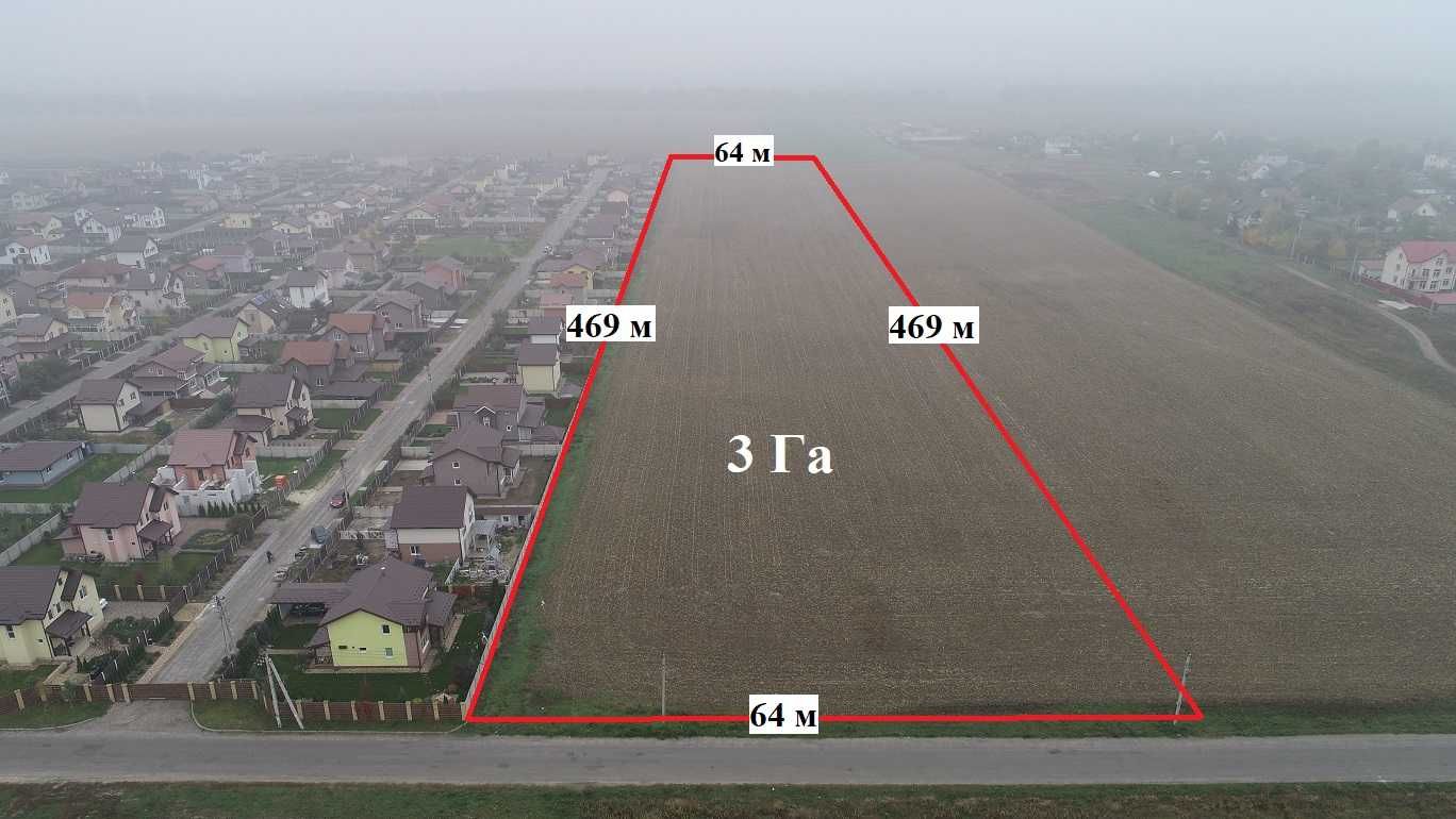 Безугловка, Продам участок 3Га под жилую застройку ( БЕЗУГЛІВКА )