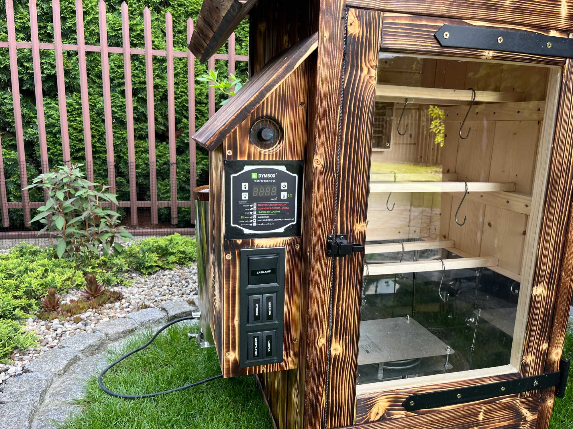 Wędzarnia Elektryczna 250L z Szybą Hartowaną deska 4,4 cm