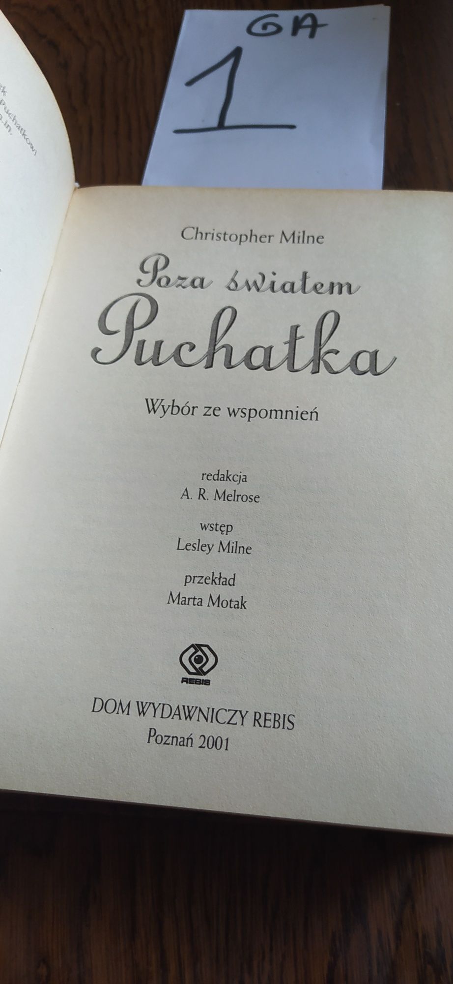 Poza światem Puchatka Christopher Milne