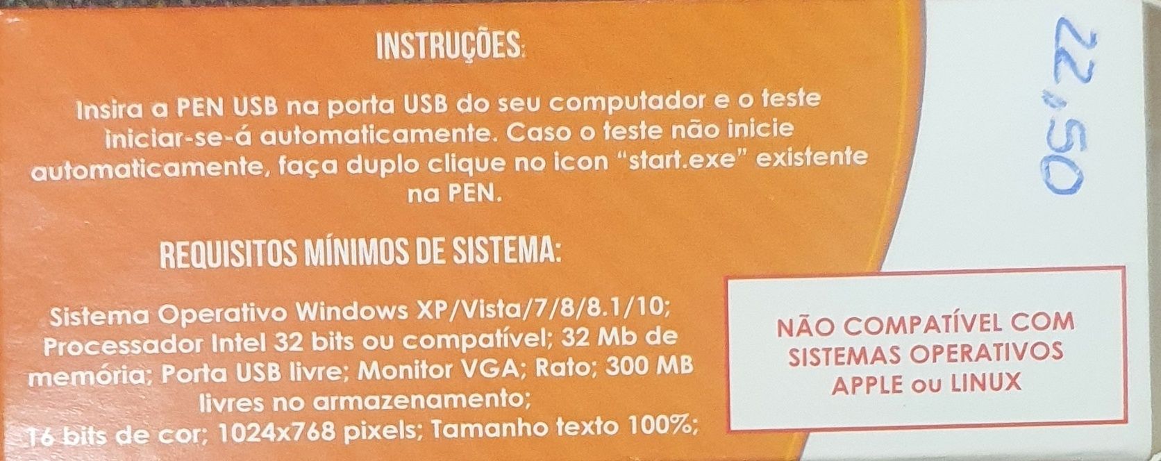 Pen para treino testes condução (todas as categorias)