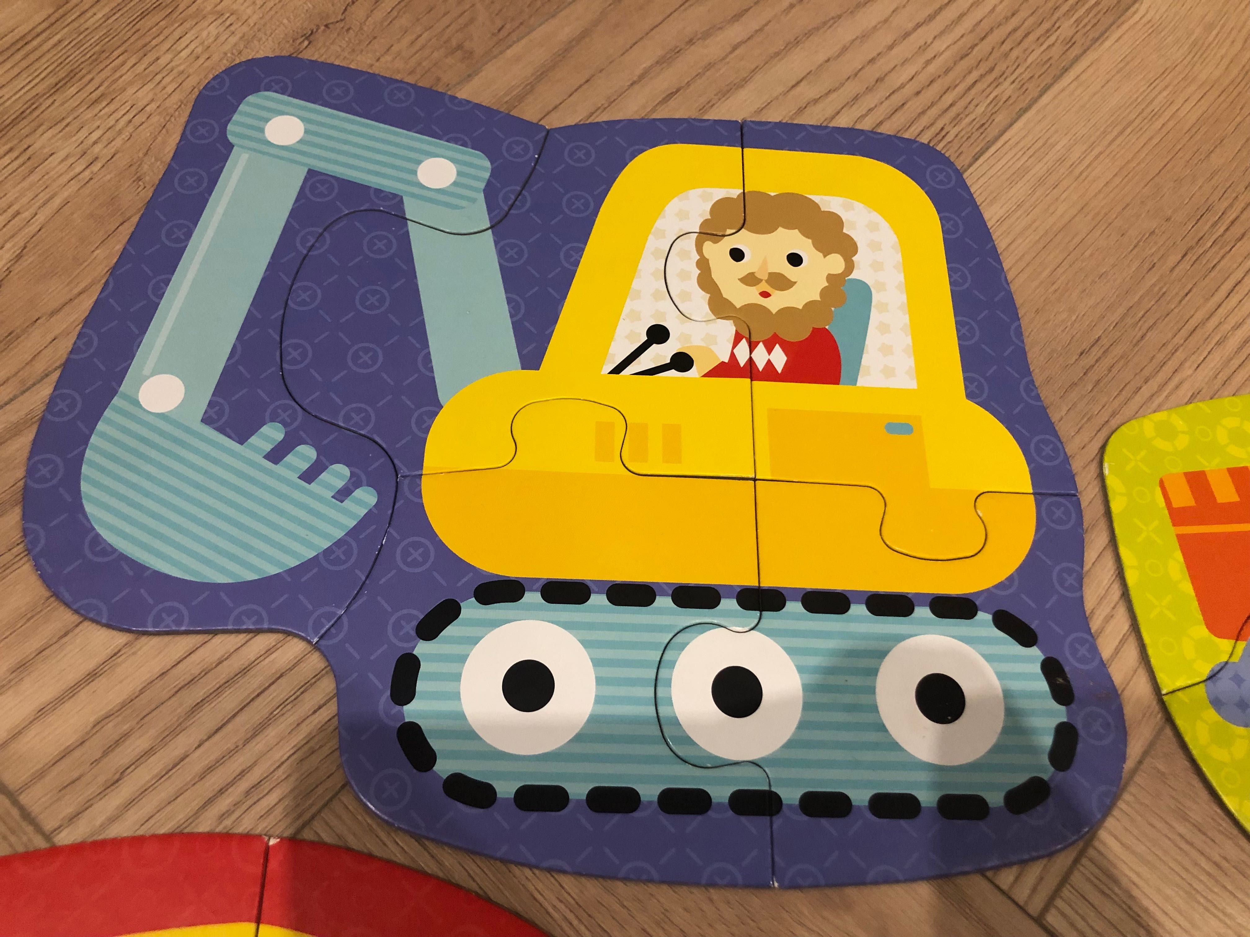 Duże puzzle POJAZDY
