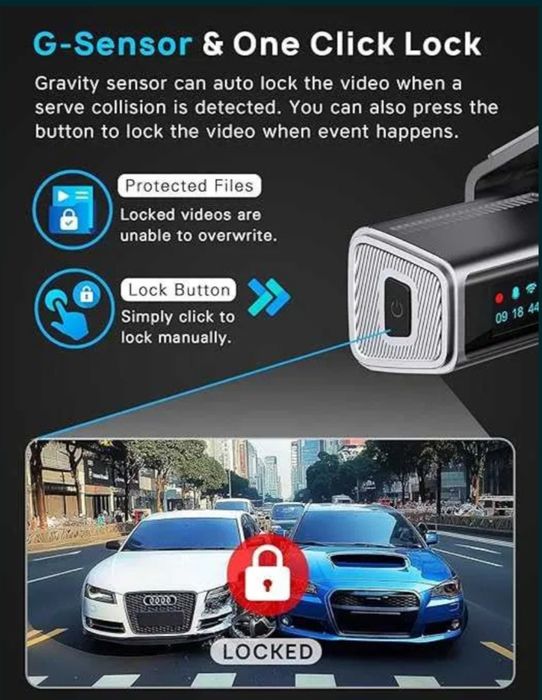 NАVYCREST Q7 4K видеорегистратор, 2 камеры, 64Gb,