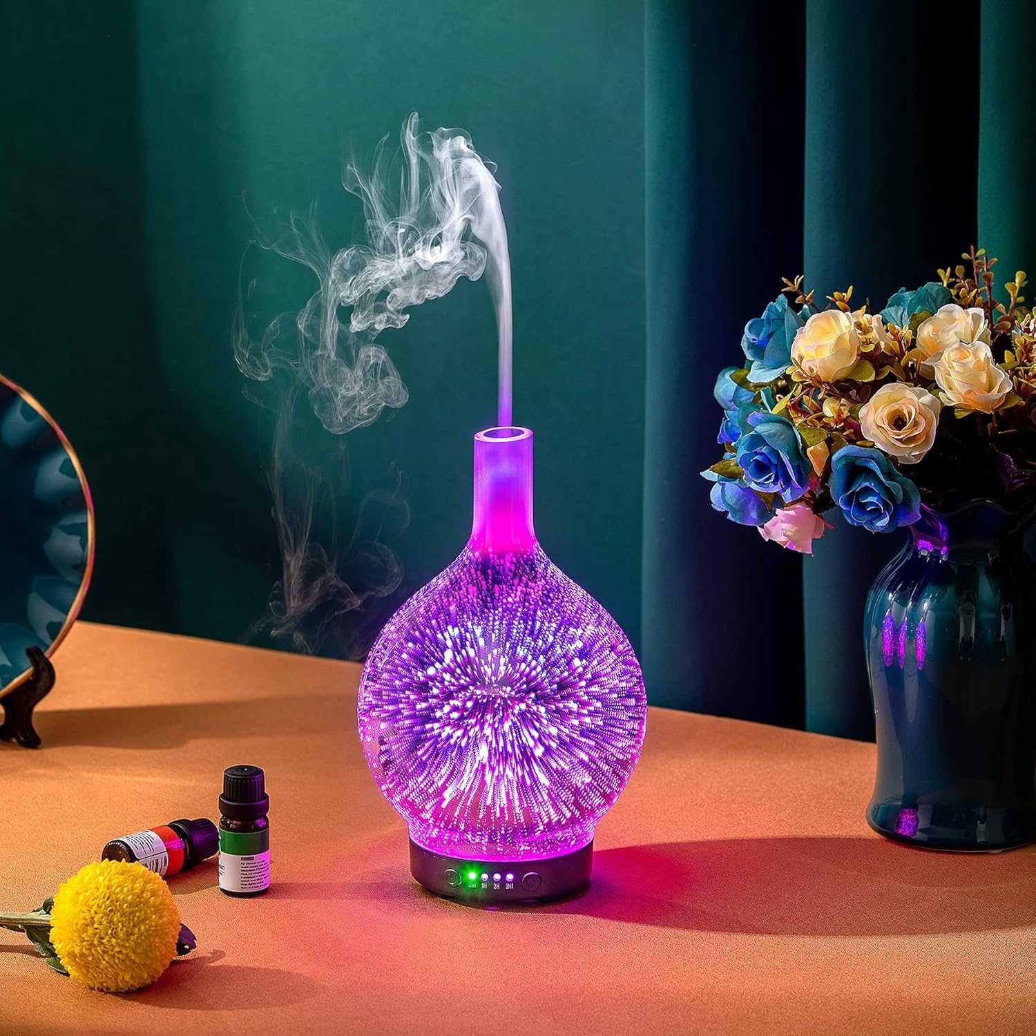 Nawilżacz powietrza 3w1 z lampką RGB i funkcją aromaterapii