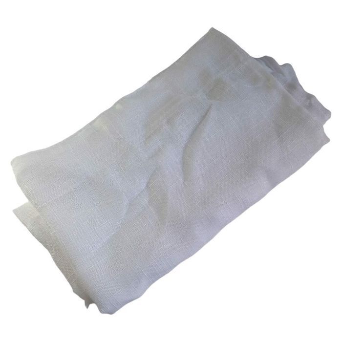 Zasłona Lniana Firana 145x140 biała