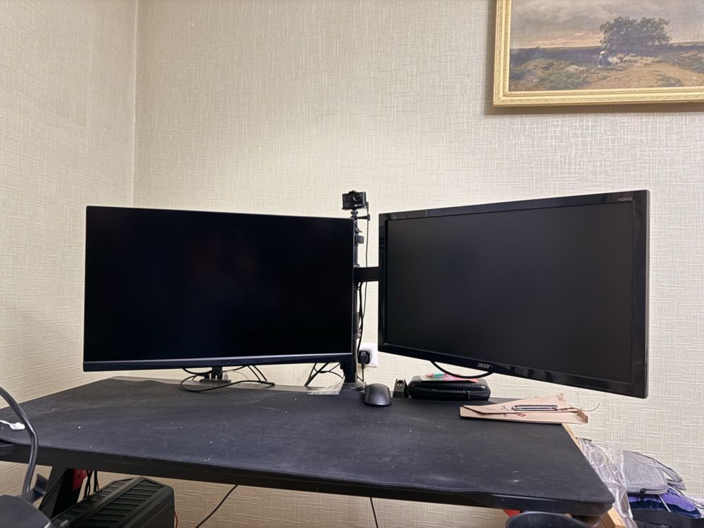 MSI Optix MAG274QRF-QD (2K, 165Hz) + Acer KG241Q (144Hz) з підставкою