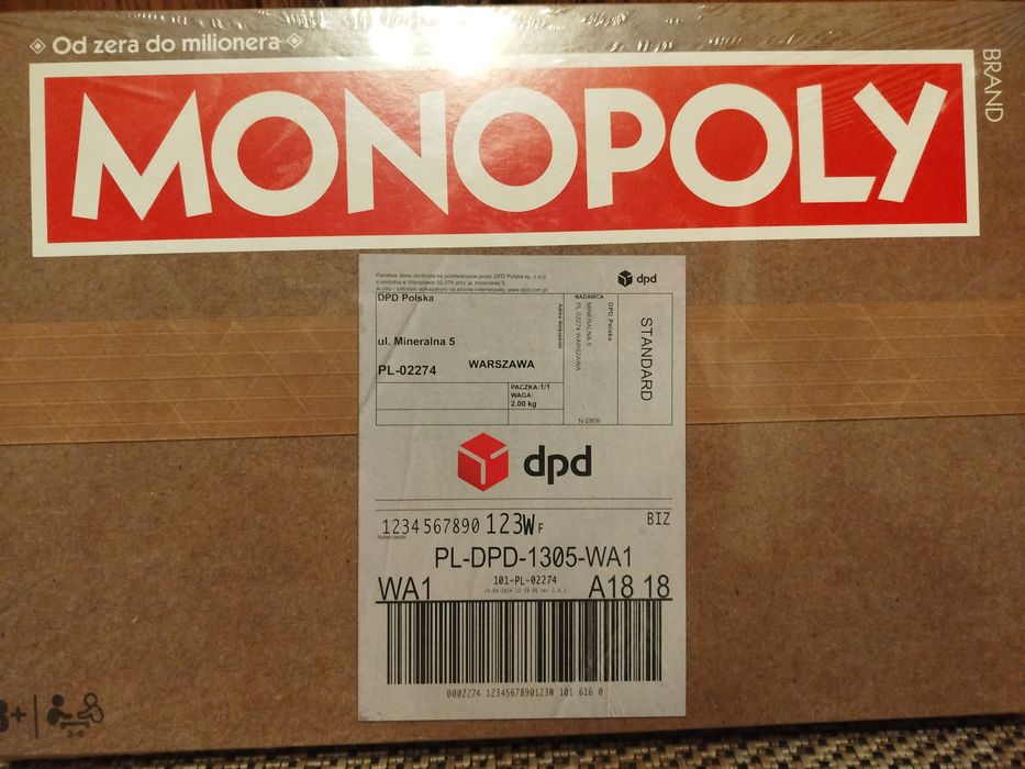 Gra planszowa MONOPOLY: DPD EDITION Monopoly