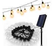 Girlanda lampki ogrodowe solarne 20 LED 5 M kulki