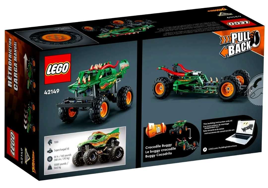 Lego Technic 42149 Monster Jam Dragon Nowy na prezent
