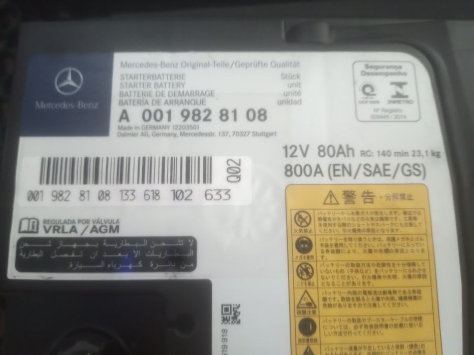 TODO O TIPO DE BATERIAS DAS PRINCIPAIS MARCAS  start-stop ,AGM,EFB,GEL