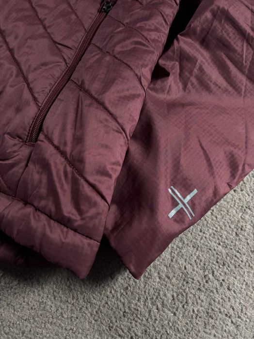 Kurtka Icebreaker S Bordowa Damska Ocieplana Kaptur Rozpinana Merino