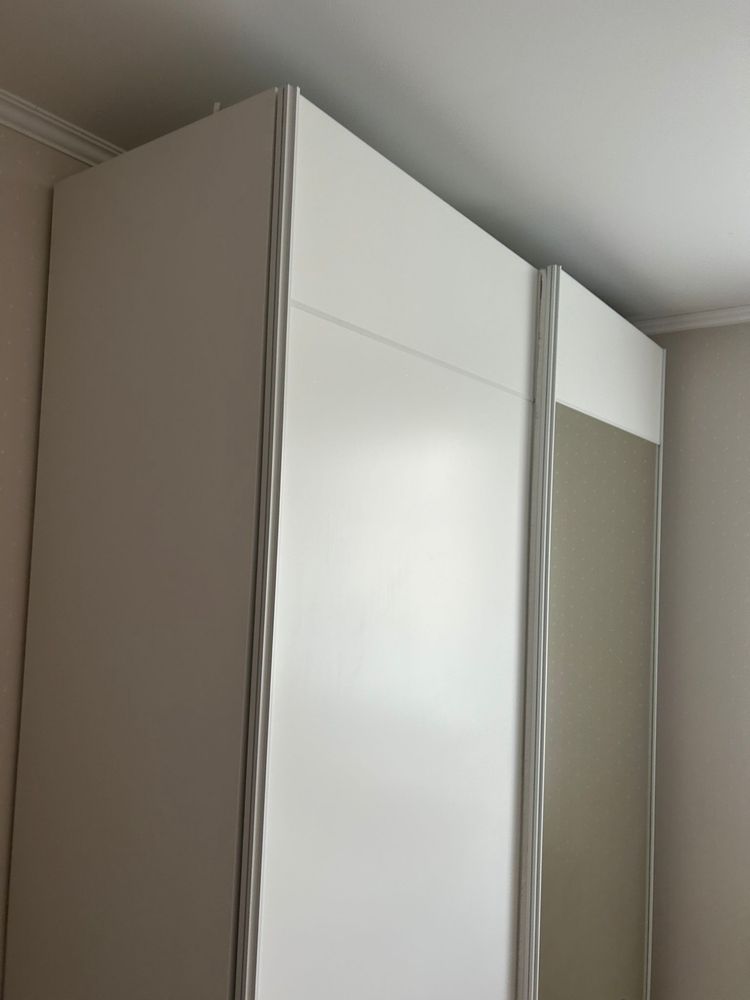 Szafa Max przesuwna z lustrem, Meblik,biała 1700x2500