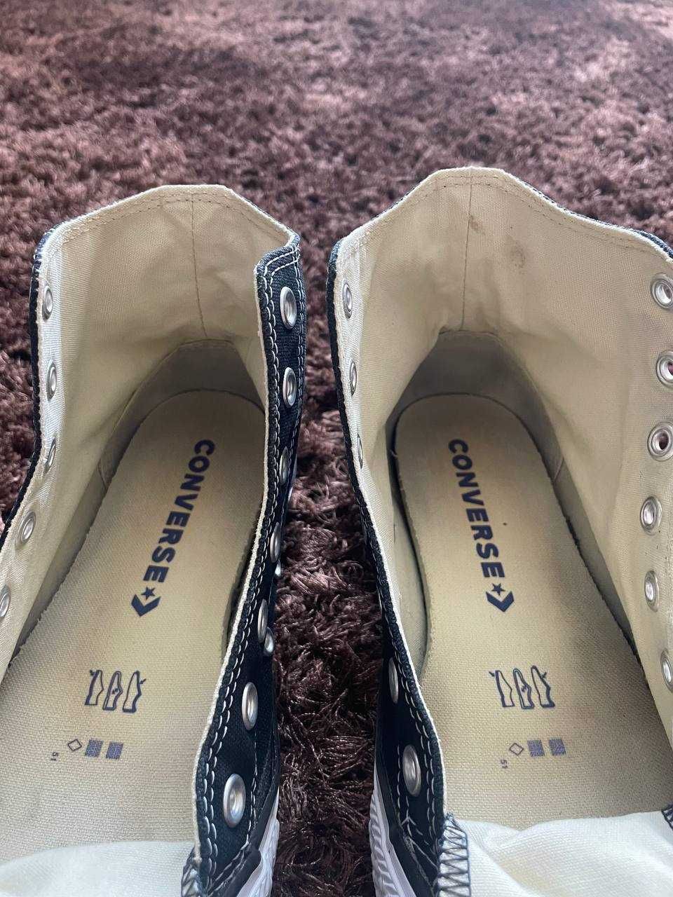 Кеди convers all star конверс чорні високі 24см 37.5 кеды