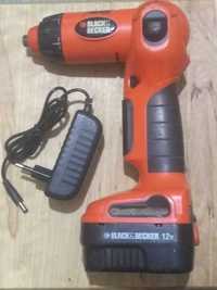 Шуруповерт Lі-іon Black & Decker XD 1200 12V USA 3,2A ,зарядний