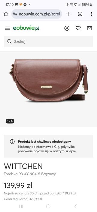 Torebka Witchen nowa