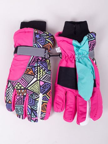 Rękawiczki narciarskie pięciopalcowe dziewczęce