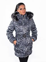 Дизайнерская Куртка демисезонная на синтопонесерая с поясом