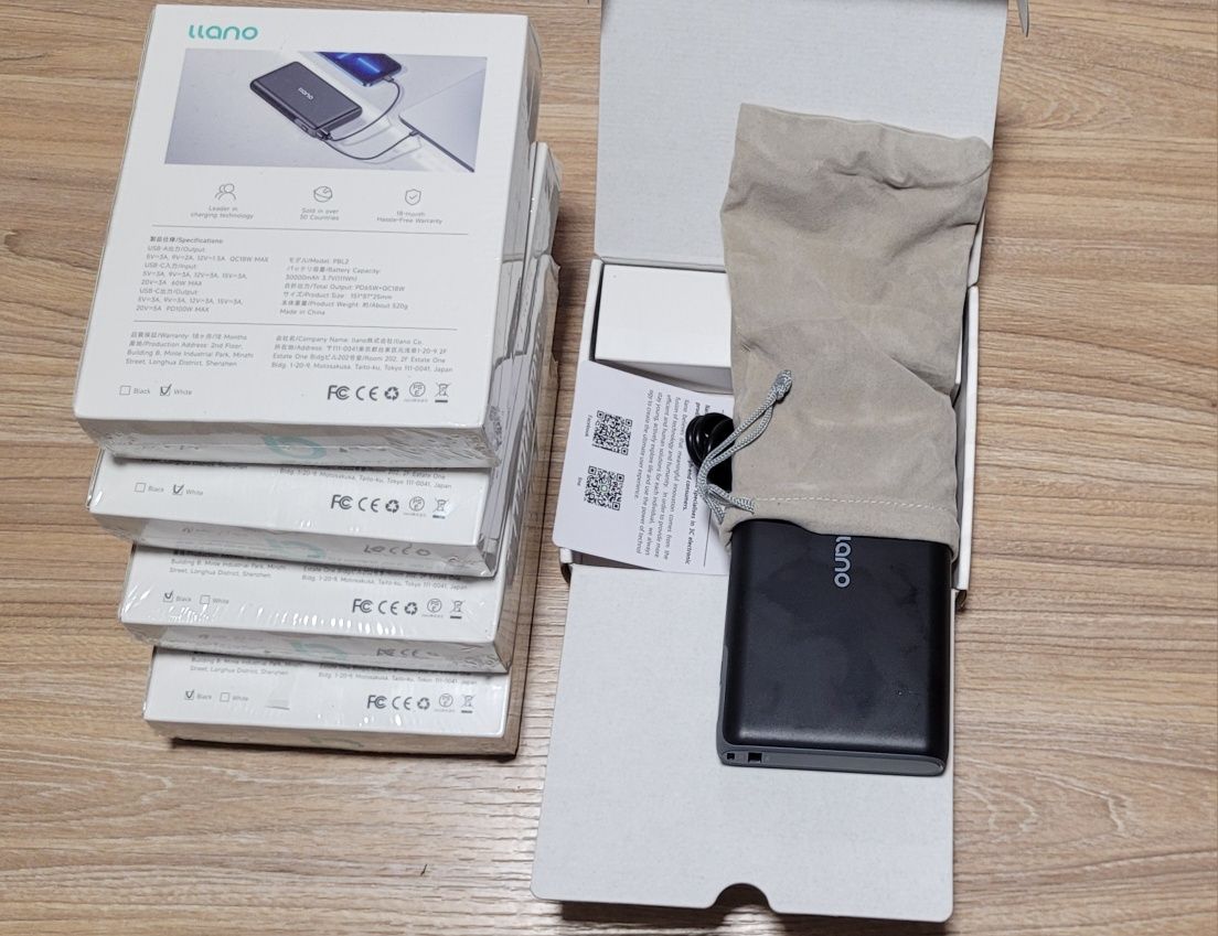 llano 100W 30000mAh (павербанк для ноутбука,телефона) 21700