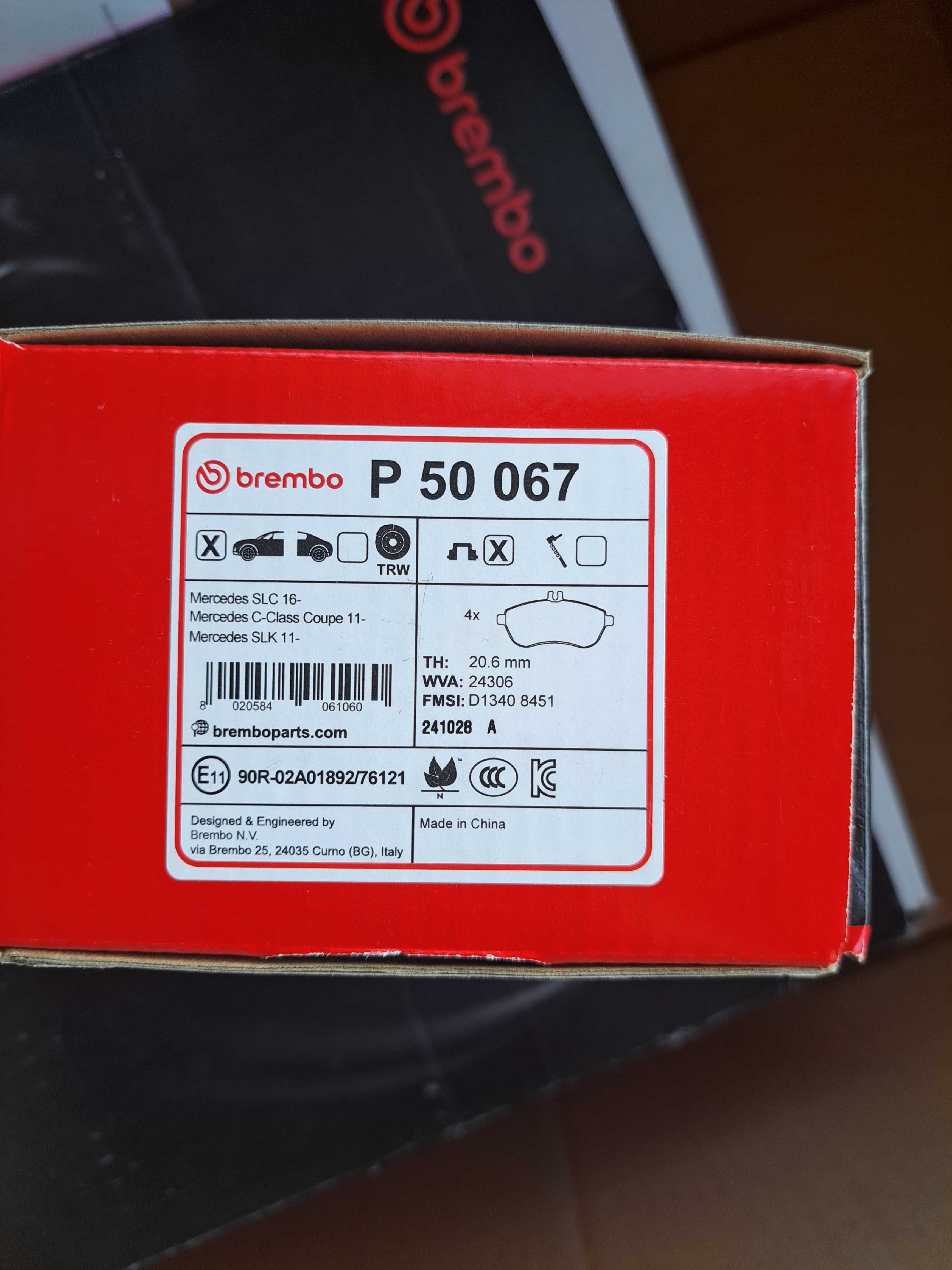 Pastilhas de travão brembo
