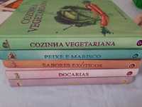 Vários livros de culinária