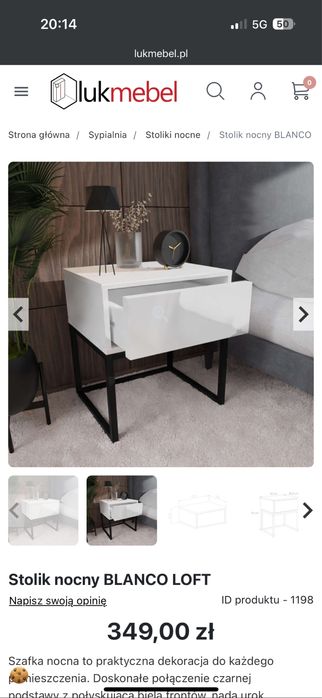 Szafka rtv oraz szafki nocne