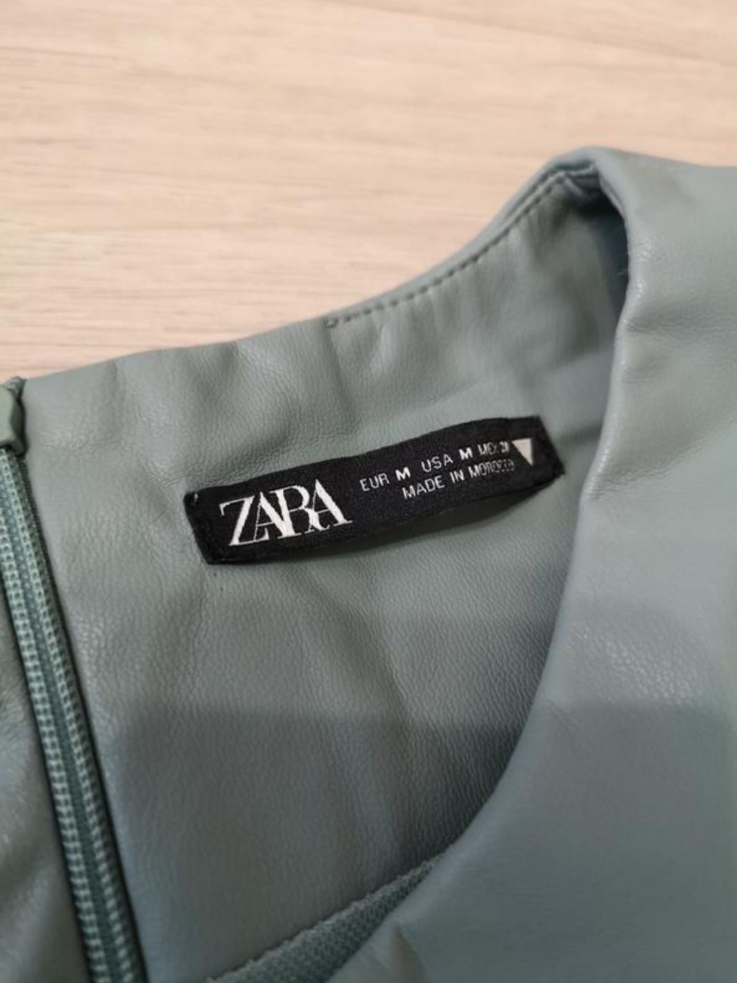 Шкіряна сукня Zara,стильна міні-сукня