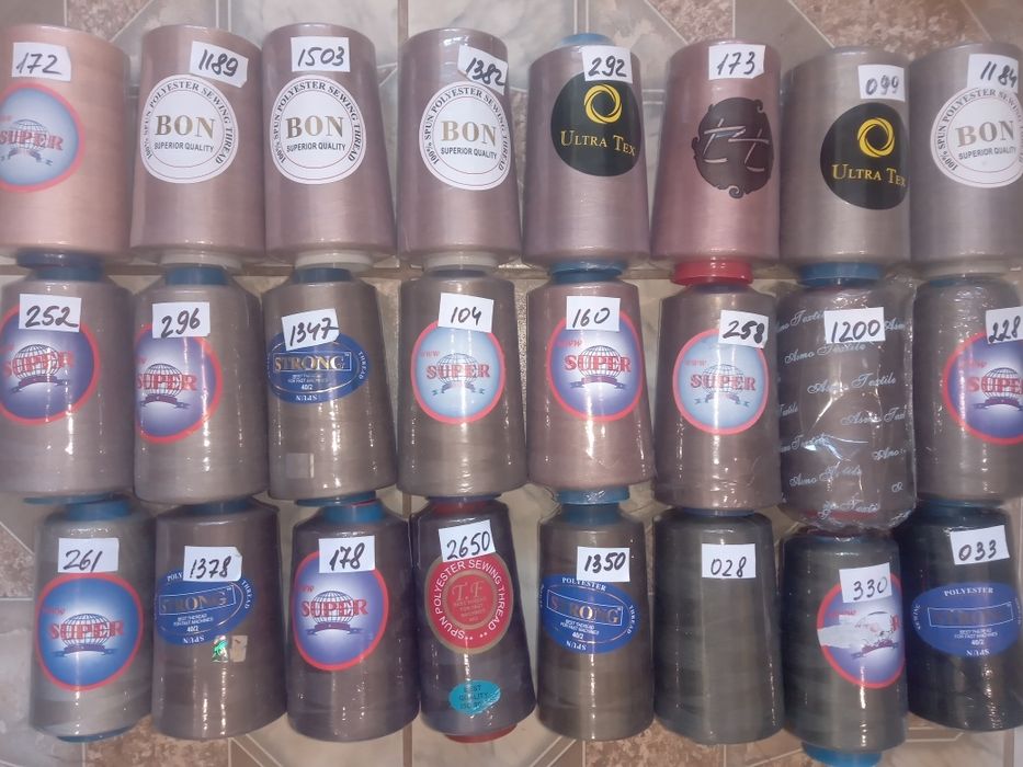 Нитки 777 швейные, для шиття, для шитья для оверлока