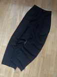 czarne spodnie garniturowe bershka wide leg klasyczne basic 34 xs
