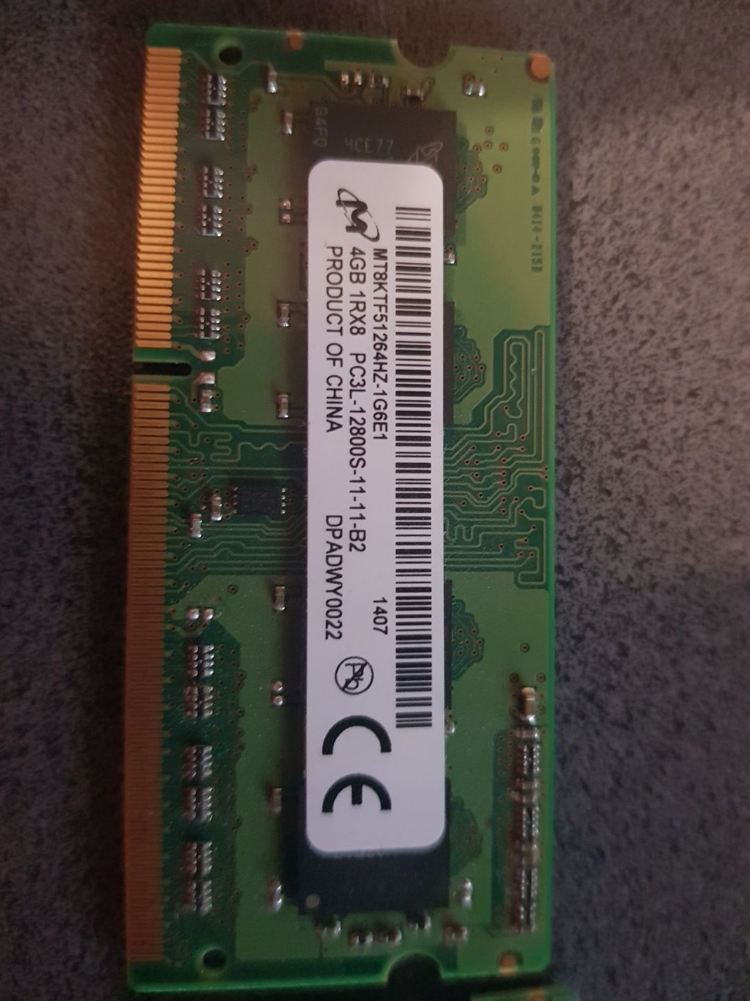 2x Pamięć RAM PC3L-12800S 4GB DDR3L