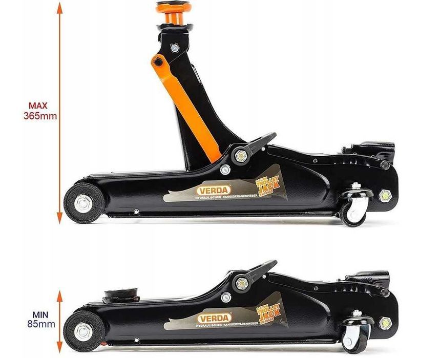 Niskoprofilowy PODNOŚNIK HYDRAULICZNY 2,5T ŻABA Wysokiej jakości NOWY