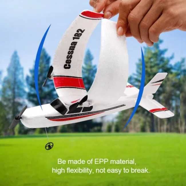 Avião Telecomandado RC radiomodelismo Cessna 2.4ghz 2ch PRENDA NOVO