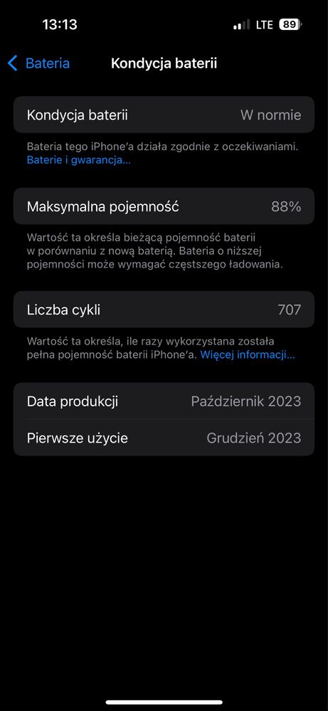 Iphone 15 128gb 88% baterii