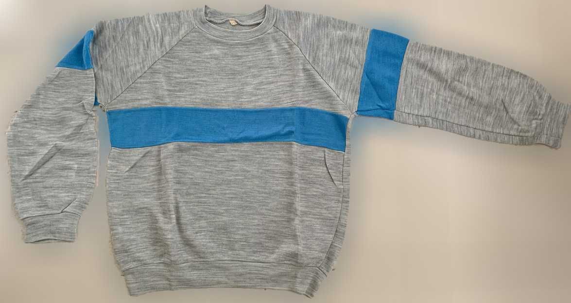 Sweater de Adulto Unissexo, Cinza e Azul