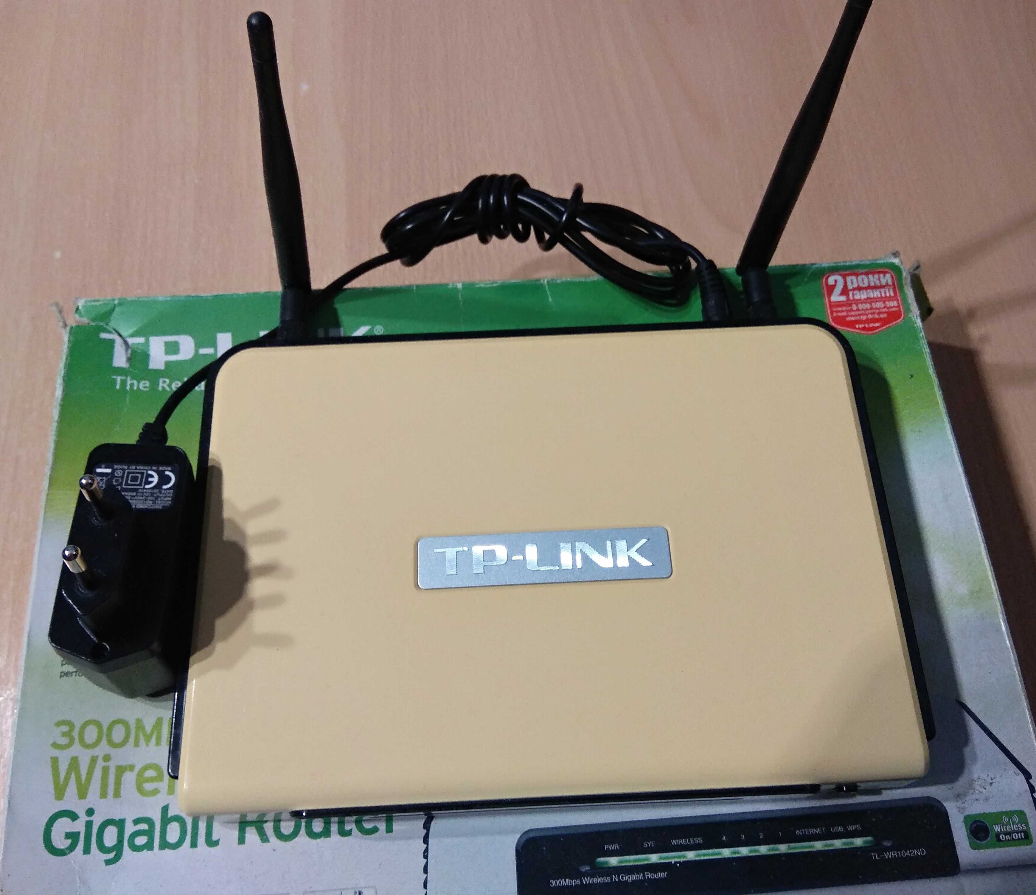 Router TP-Link TL-WR1042ND, гигабитный роутер, USB, 300 Мбит/с