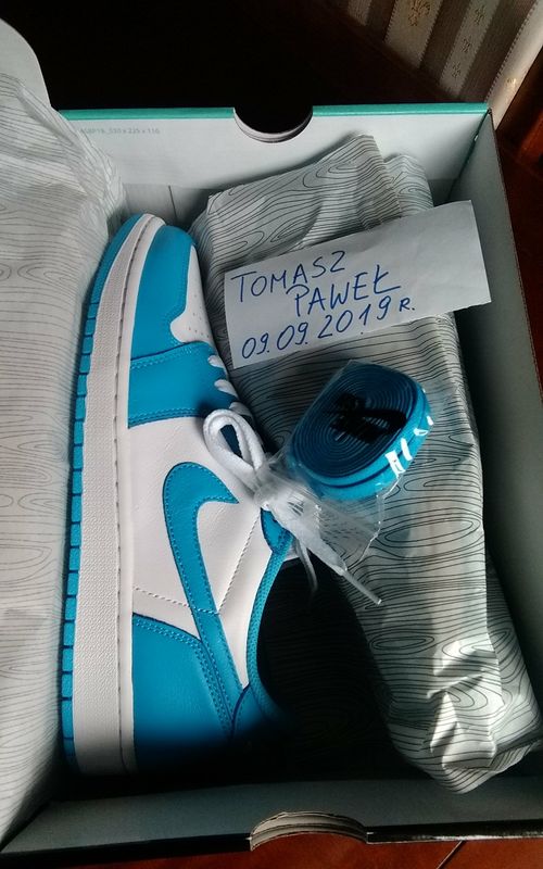 (r.44,5) Nike Jordan 1 Low SB UNC ERIC KOSTON Jordan 1 University Blue