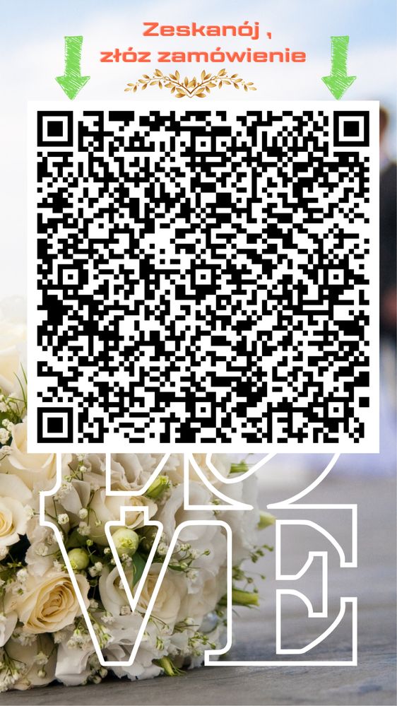 Elektroniczne zaproszenie ślubne styl FLOWER z mapowaniem a