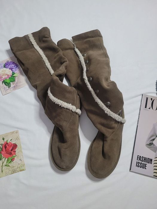 Стильні зимові жіночі  черевики Juicy Couture із замші, устілка 26 см