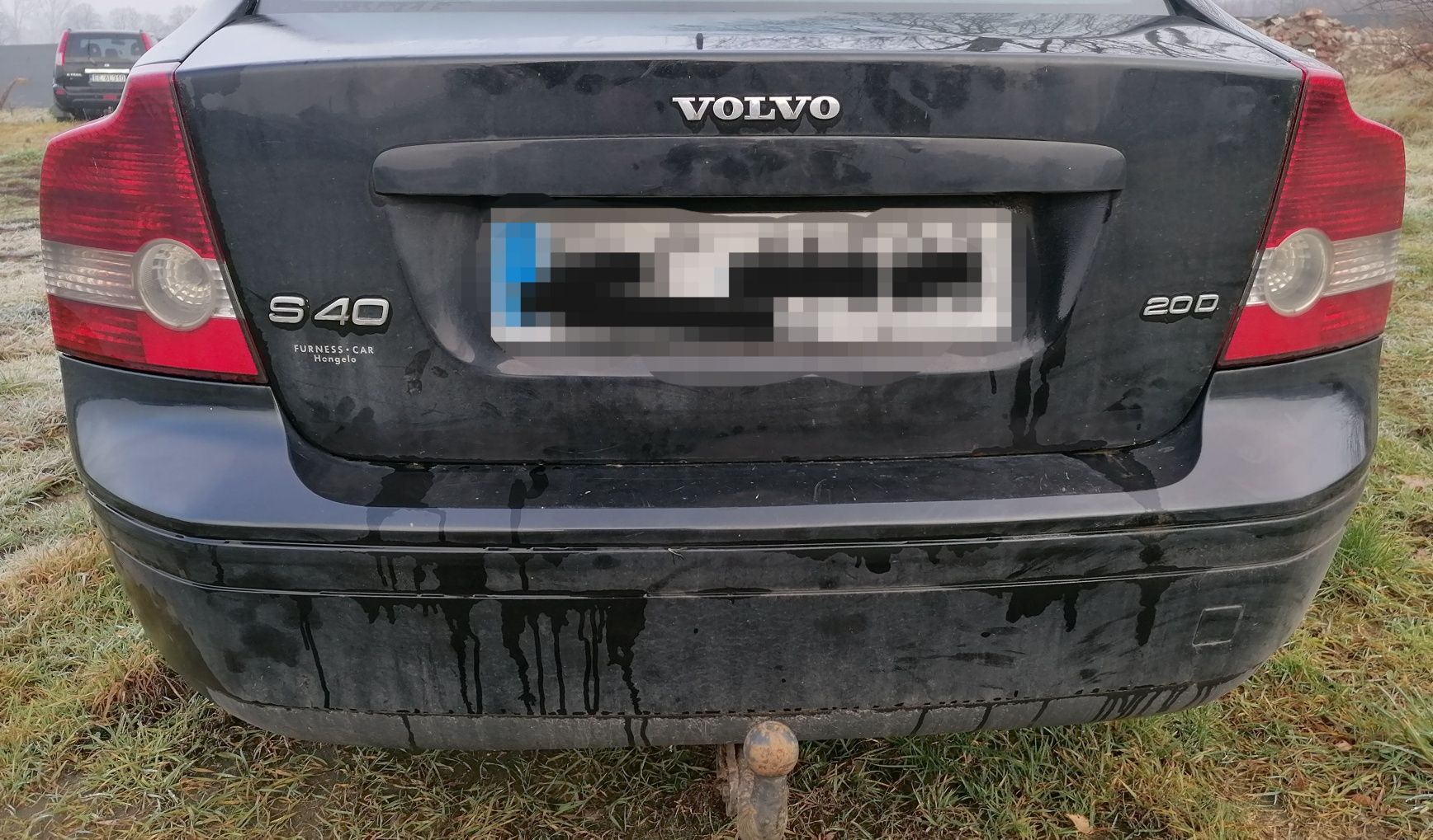 Klapa maska bagażnika Volvo v40  II gen przedliftem czarne