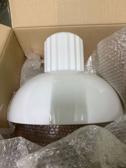 Menu Standard Szklana Lampa Wisząca 40 cm / Biała