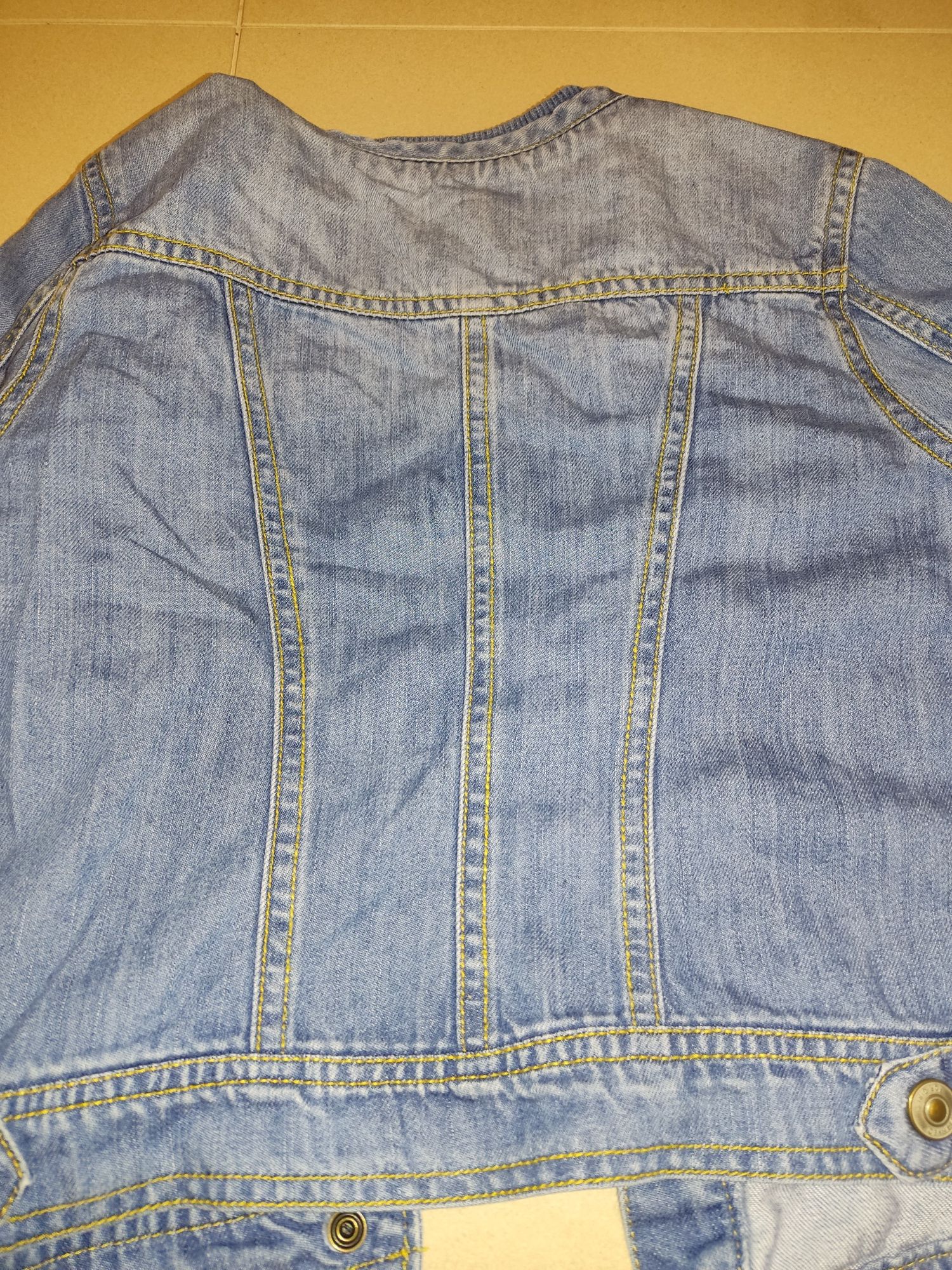Reserved modna ramoneska jeansowa kurteczka r.134