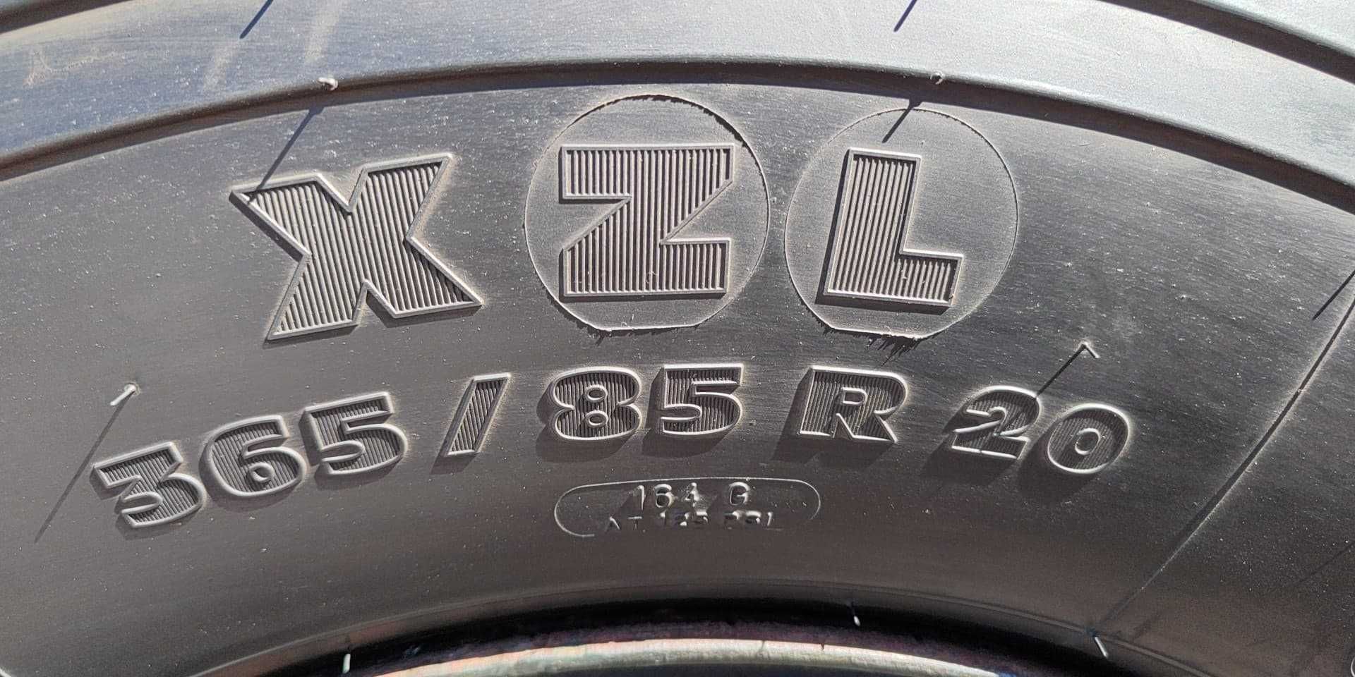 Opony + felgi (koła) 365/85R20 Michelin do Mercedes, Unimog, Man