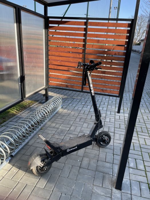 hulajnoga elektryczna kukirin g2 full black custom wheelie bar