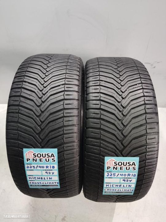 2 pneus semi novos 225-40r18 michelin - oferta dos portes 120 EUROS