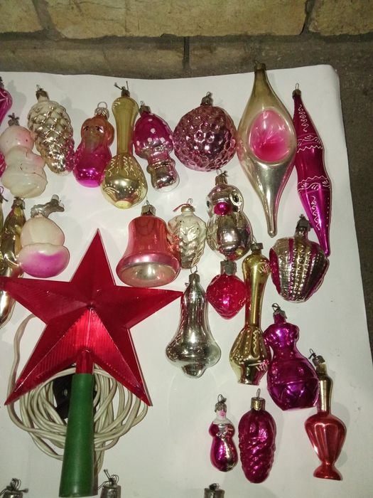 Новогодние ёлочные игрушки СССР