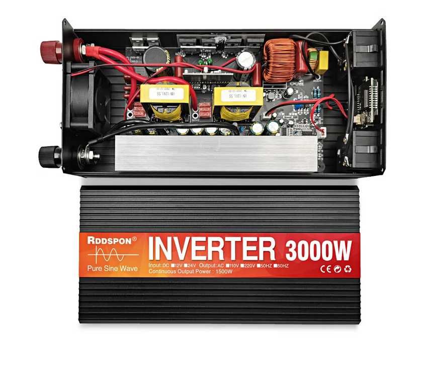 Інвертор RDDSPON чистий сінус 24V 220V 3000W