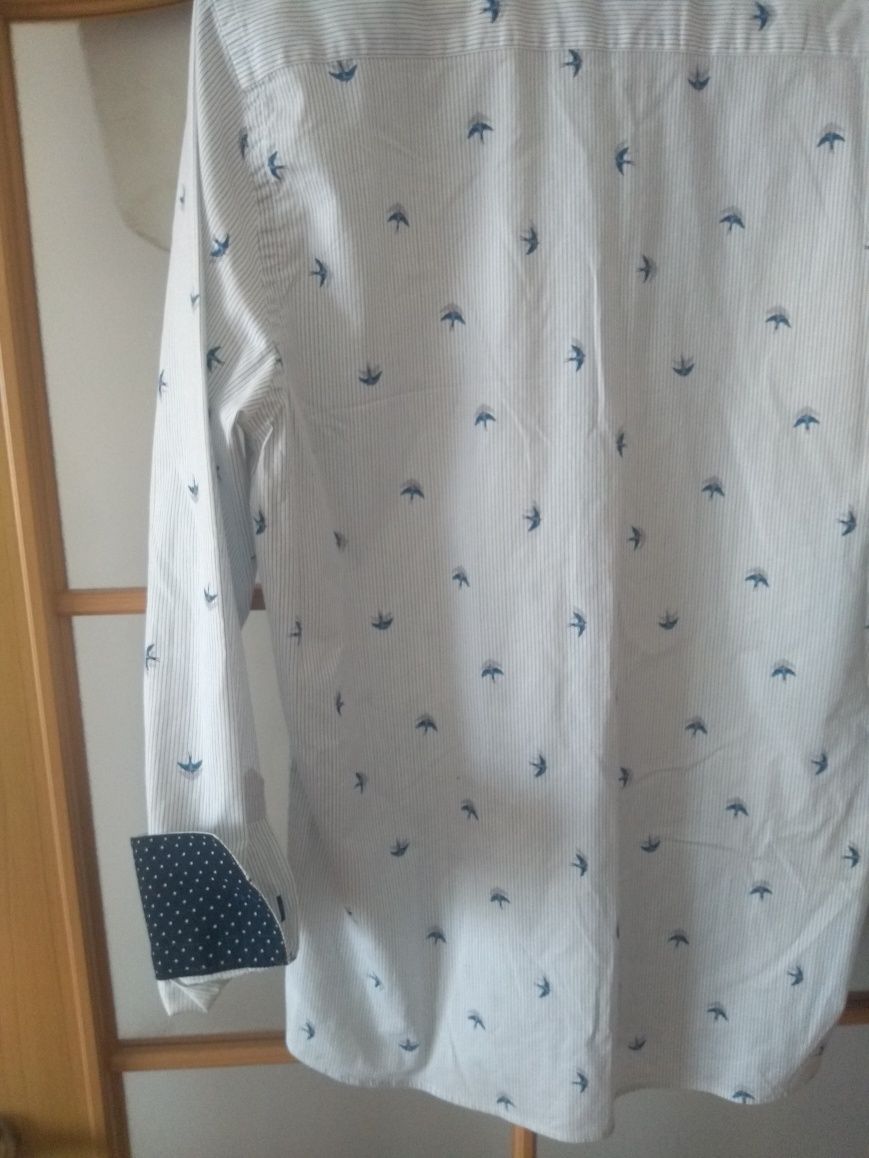 Promocja Koszula męska KeMen elegancka L slim fit Super Zara  41 42