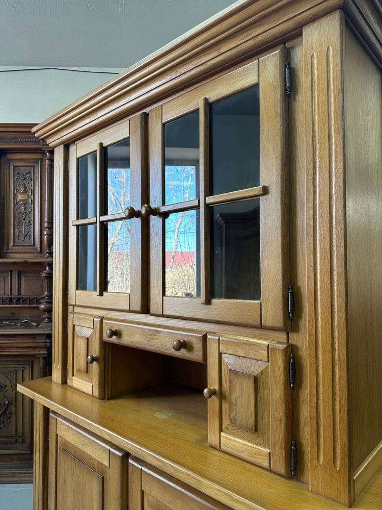Вітрина сервант дерево витрина дуб 3227