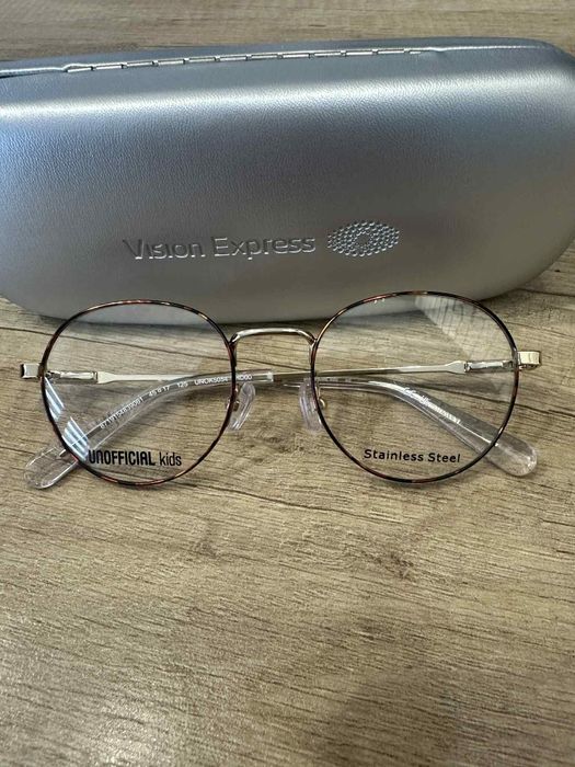 Okulary korekcyjne dla dziewczynki oprawki nowe Vision Express 45 mm